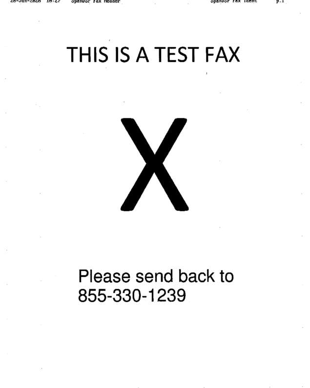 fax page