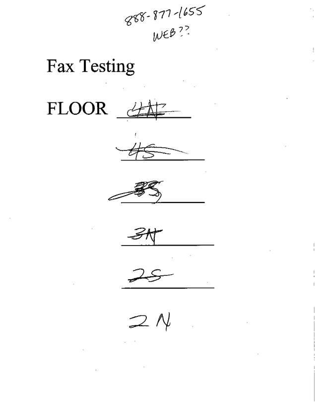 Fax page
