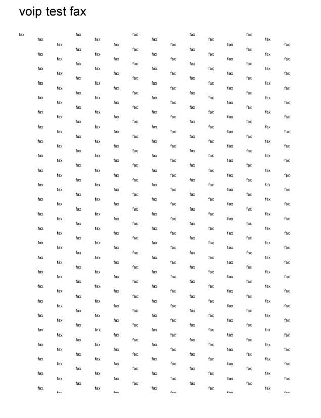 Fax page