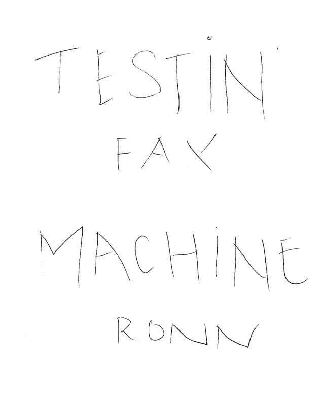 Fax page