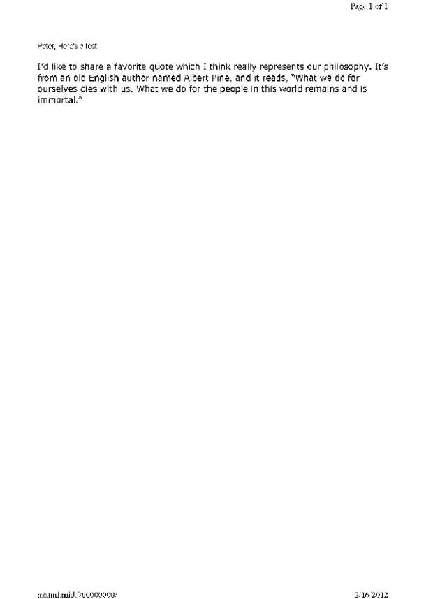 Fax page