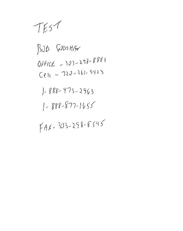 Fax page