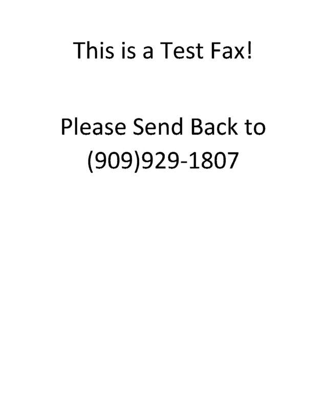 Fax page