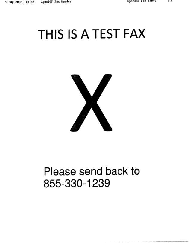 fax page