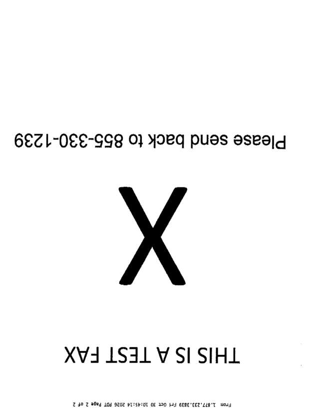 Fax page