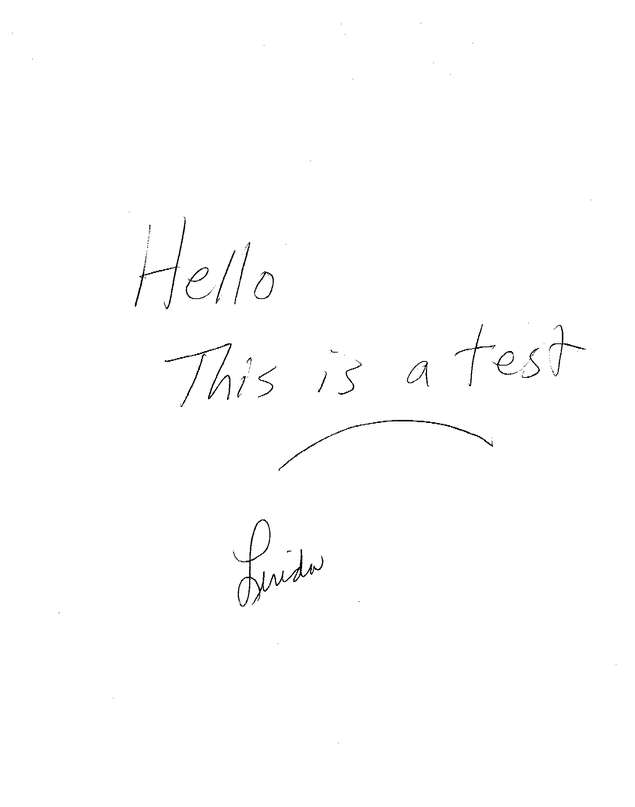 Fax page