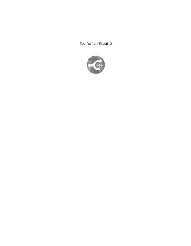 Fax page