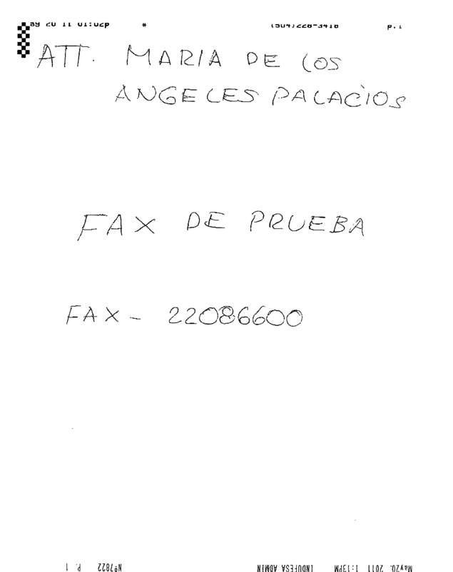 Fax page