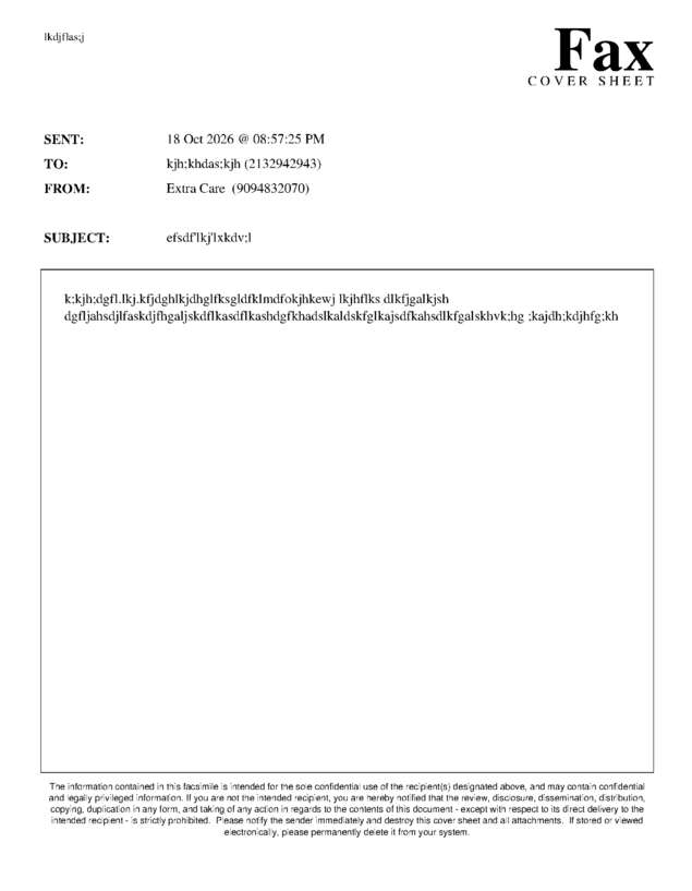 Fax page
