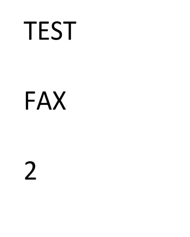 Fax page