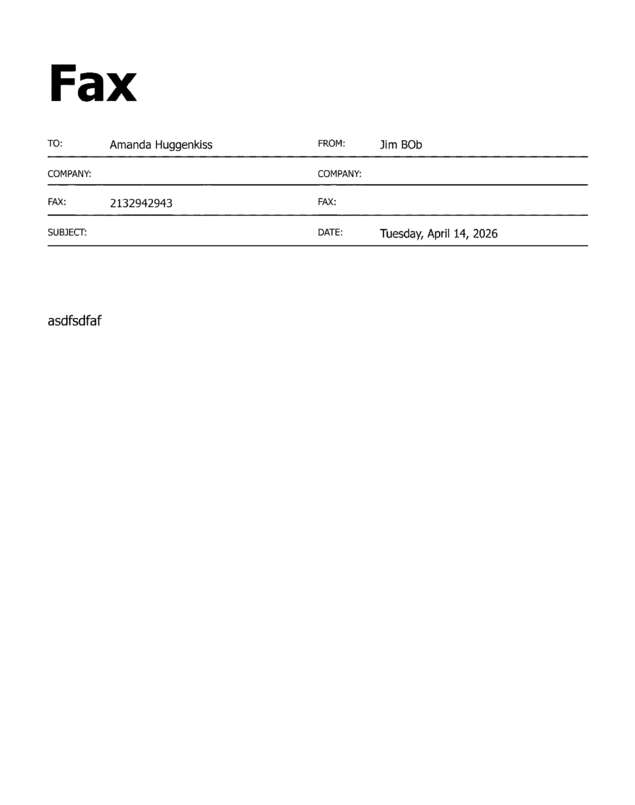 fax page