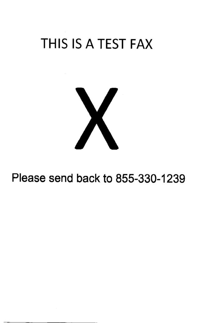 Fax page