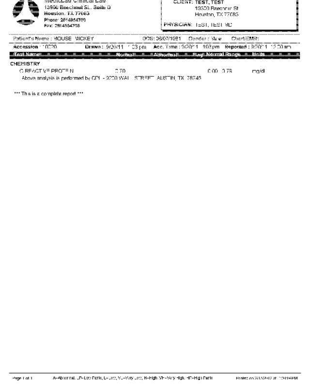 Fax page