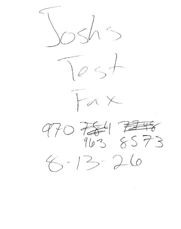 fax page