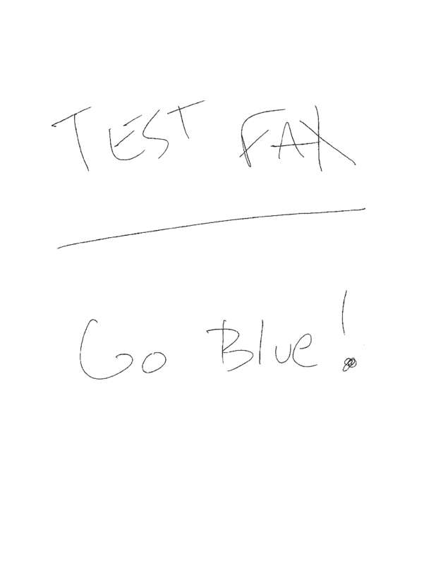 Fax page