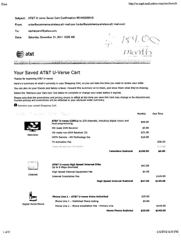 Fax page
