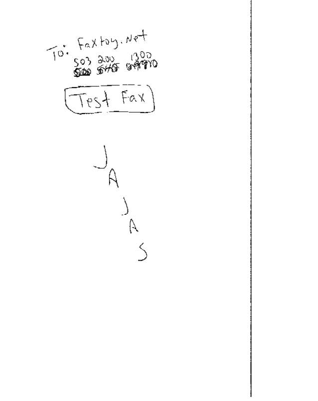 Fax page