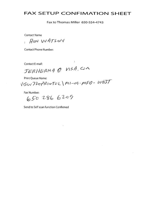 Fax page