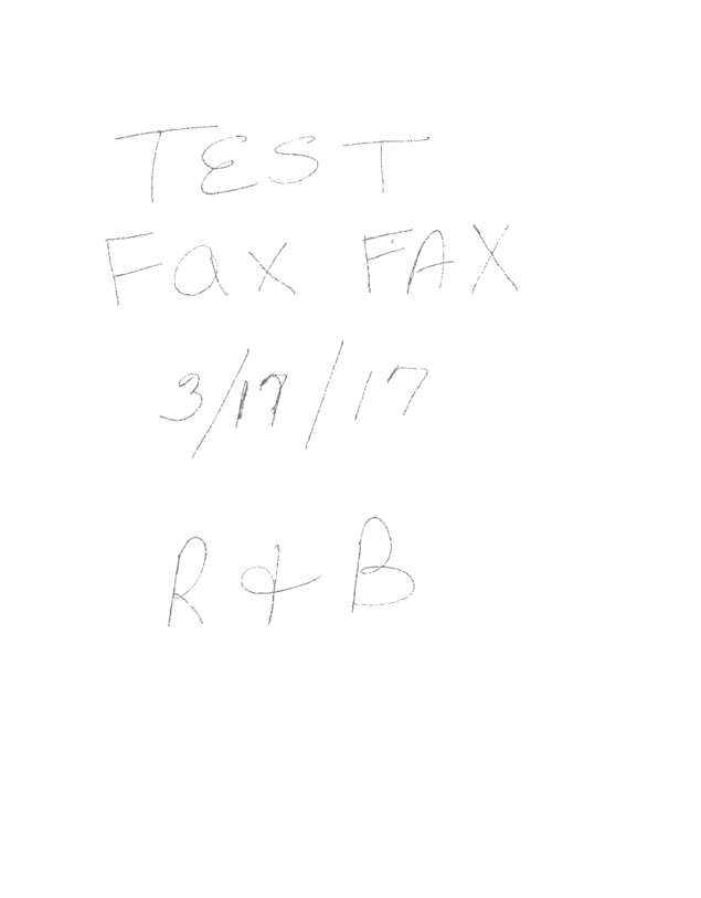 Fax page
