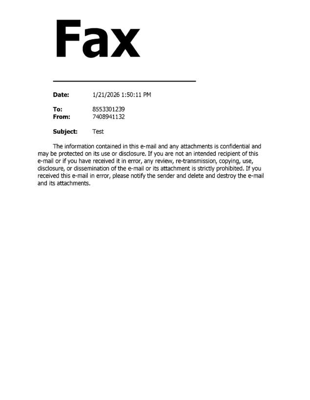 fax page