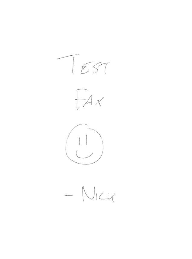 Fax page