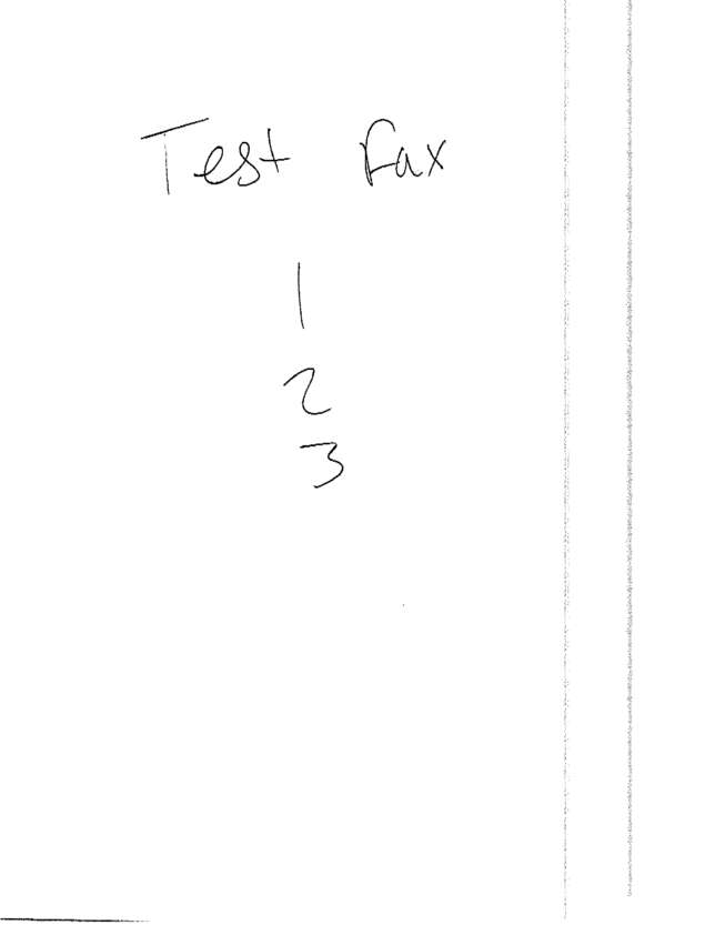 Fax page
