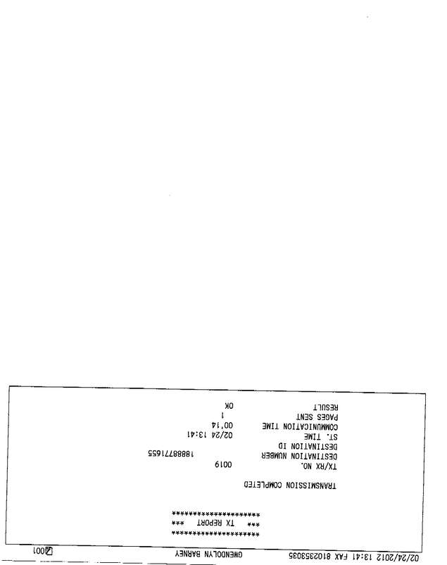 Fax page
