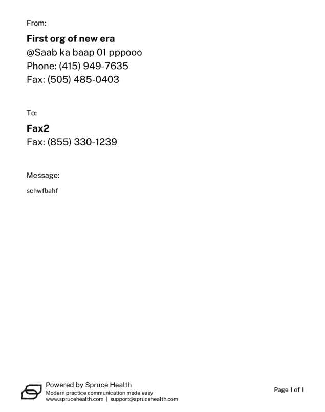 fax page