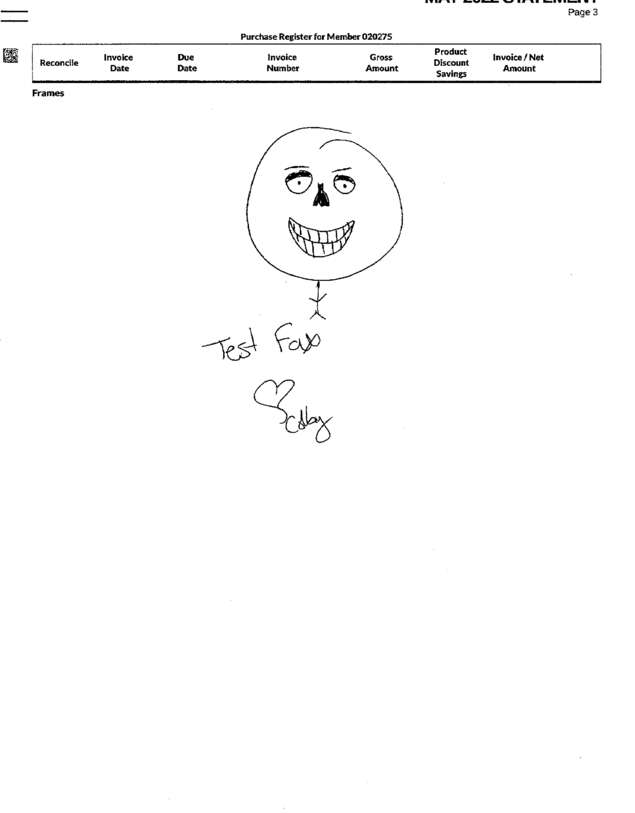Fax page