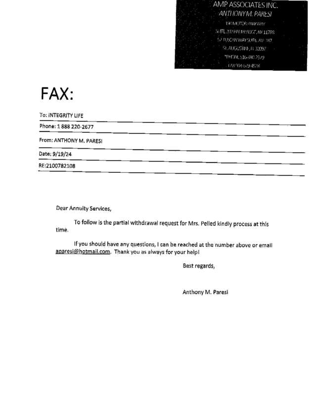 Fax page