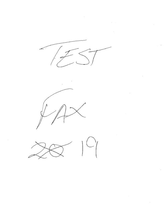 Fax page