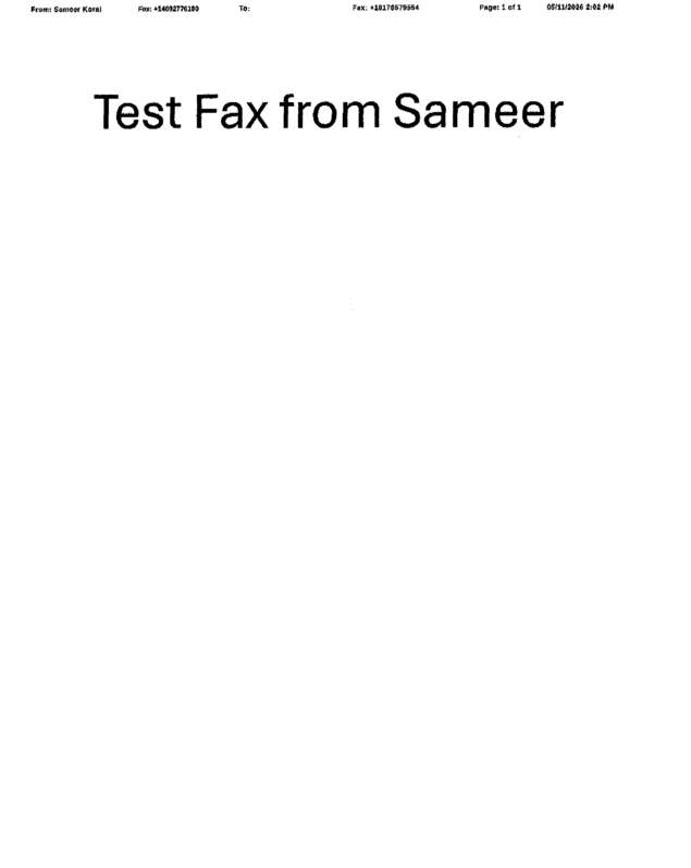 fax page