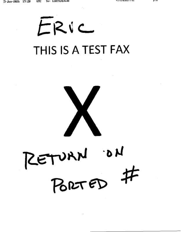 fax page