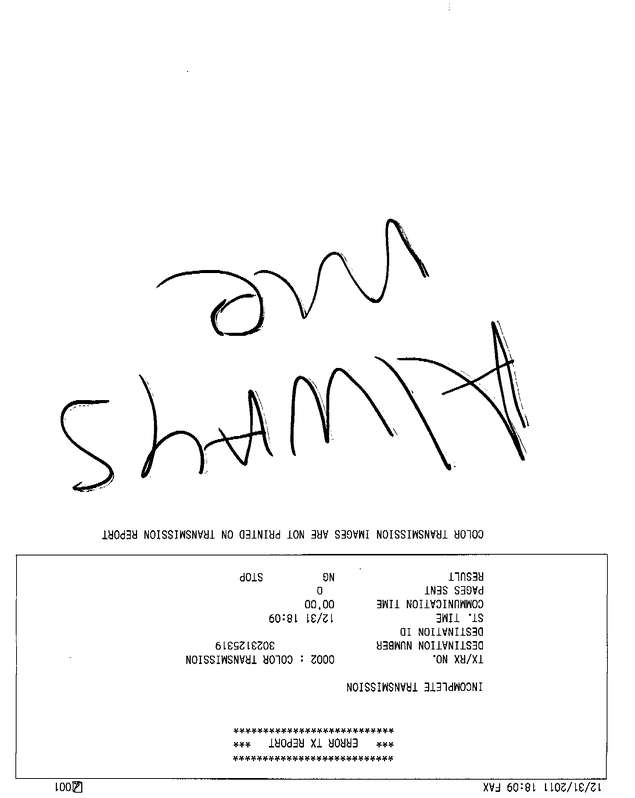 Fax page