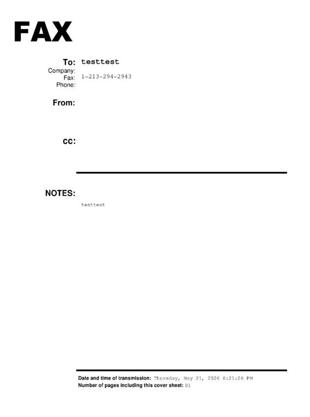 fax page