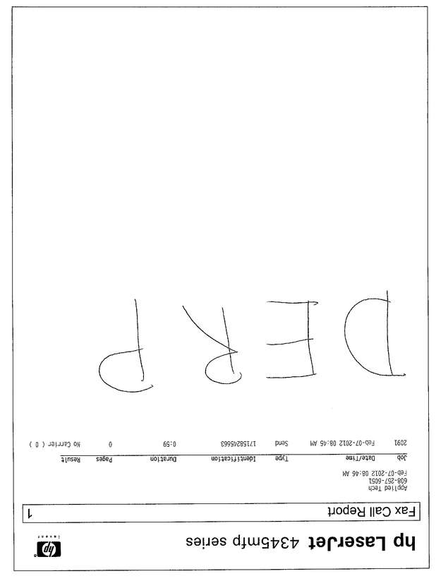 Fax page