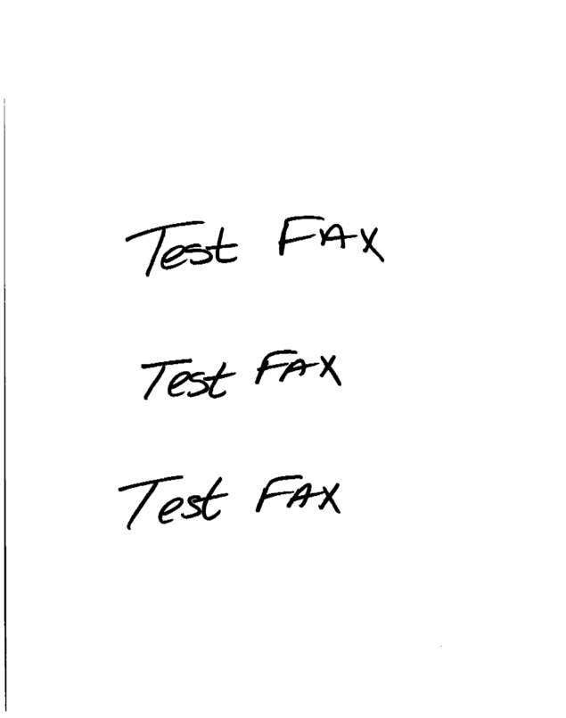 Fax page