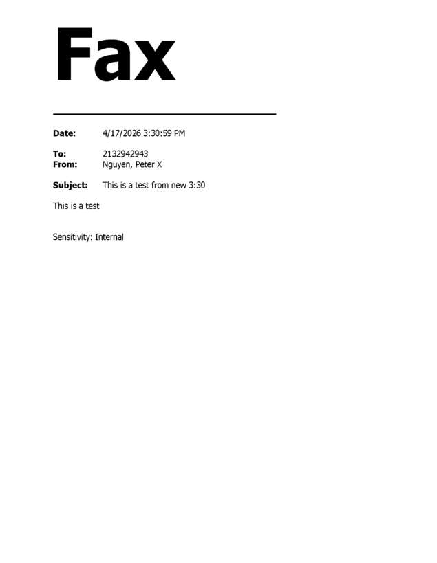 fax page
