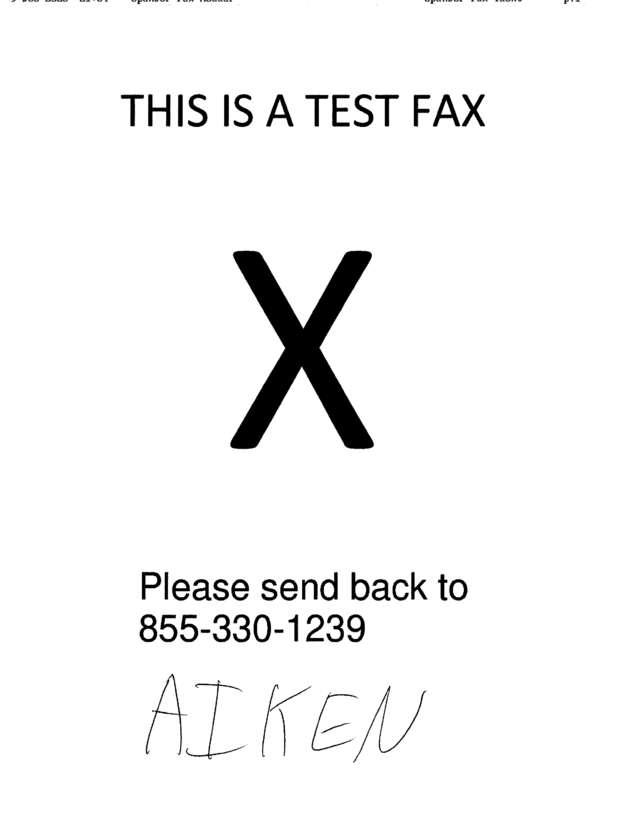 fax page