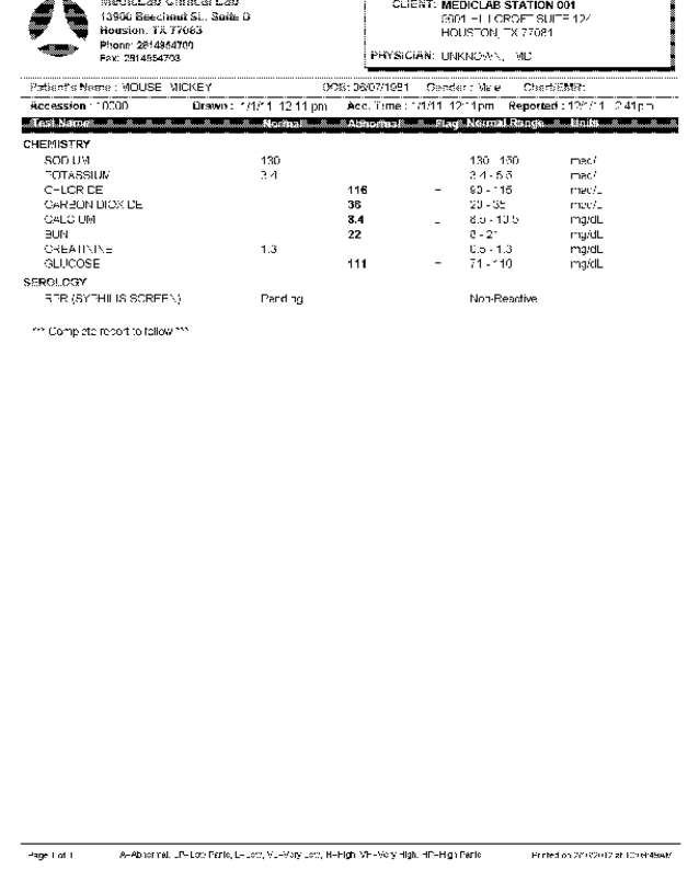 Fax page
