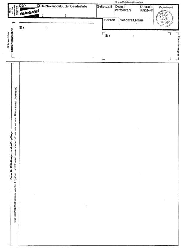 Fax page