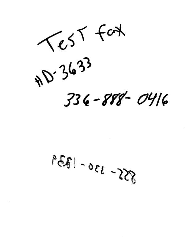 Fax page