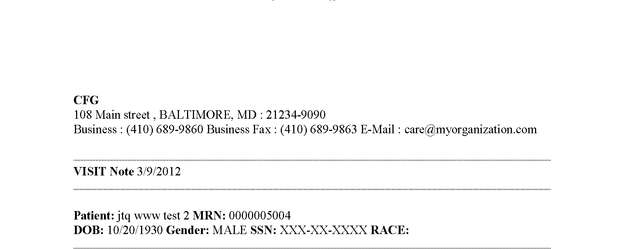 Fax page