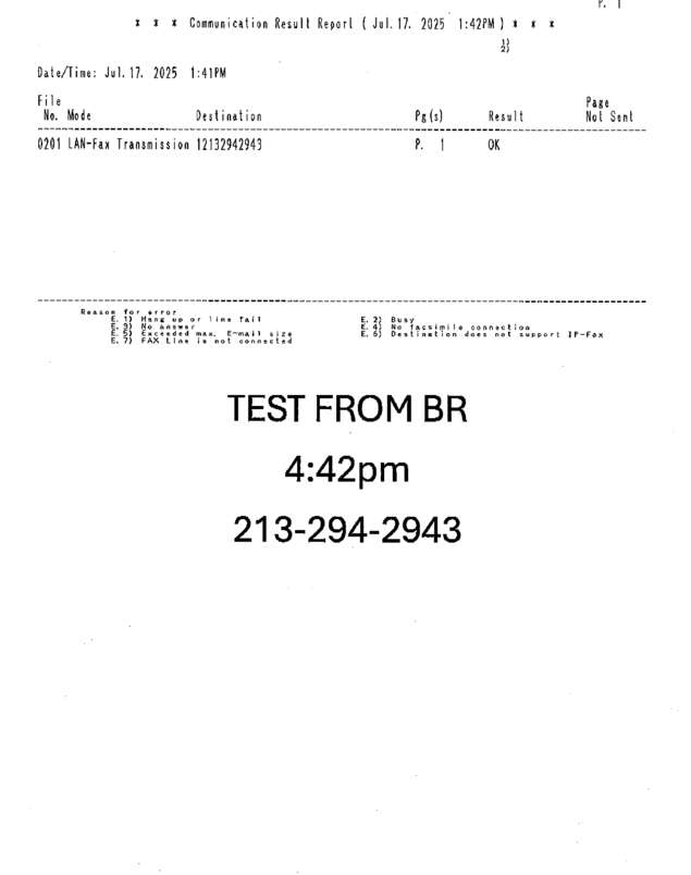 fax page
