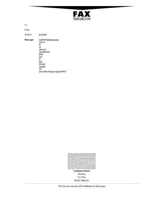 Fax page