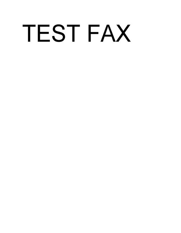 Fax page