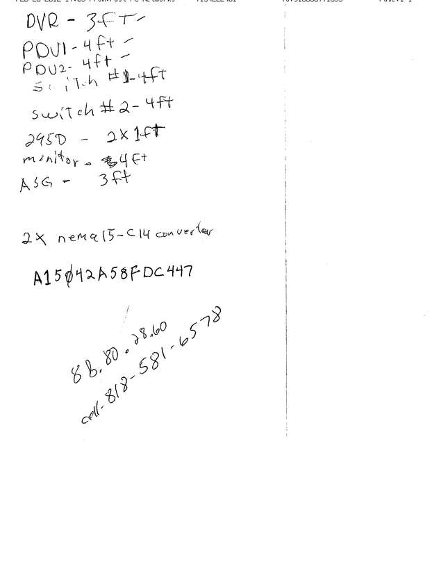 Fax page