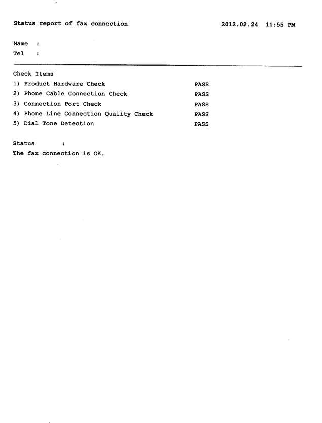 Fax page