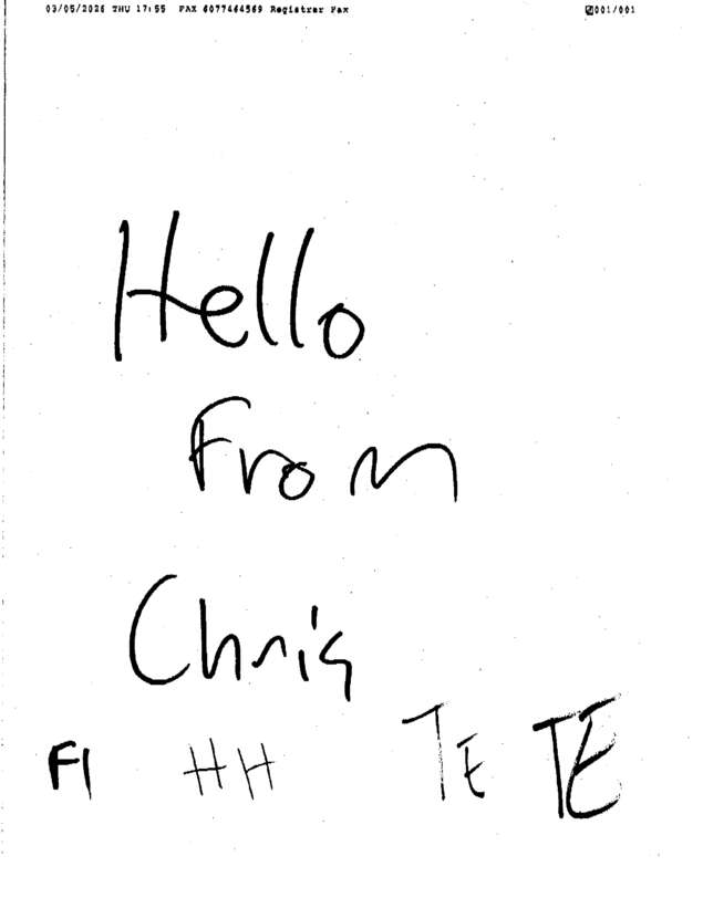 Fax page