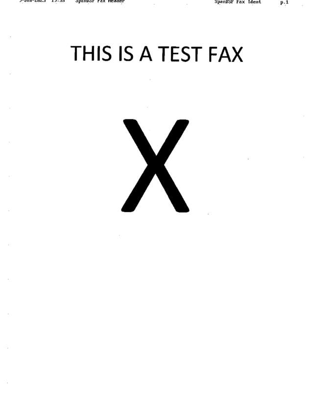 Fax page